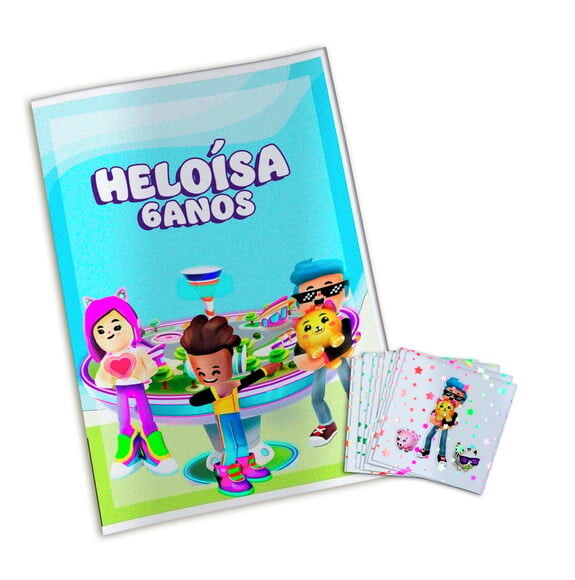 Álbum de Figurinhas Metalizadas Pk Xd