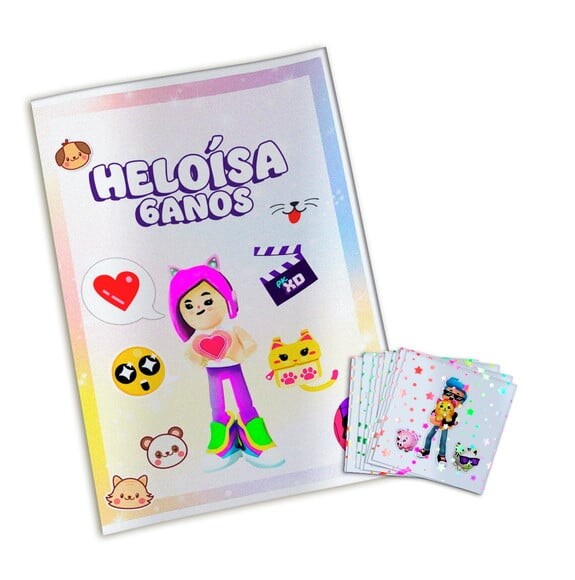 Álbum de Figurinhas Metalizadas Pk Xd