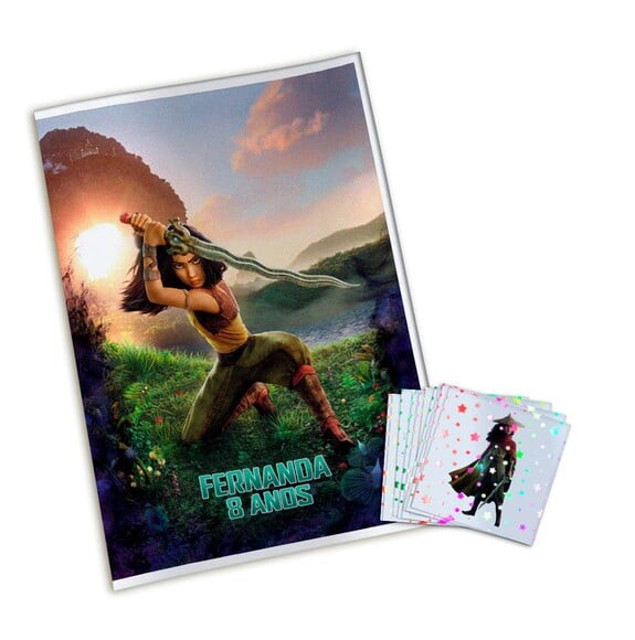 Álbum de Figurinhas Metalizadas Raya e o Último Dragão