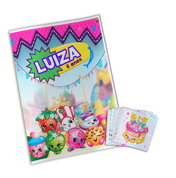 Álbum de Figurinhas Metalizadas Shopkins