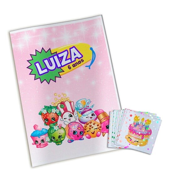Álbum de Figurinhas Metalizadas Shopkins