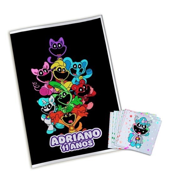 Álbum de Figurinhas Metalizadas Smiling Critters