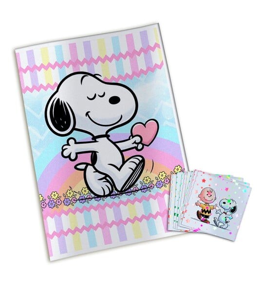 Álbum de Figurinhas Metalizadas Snoopy