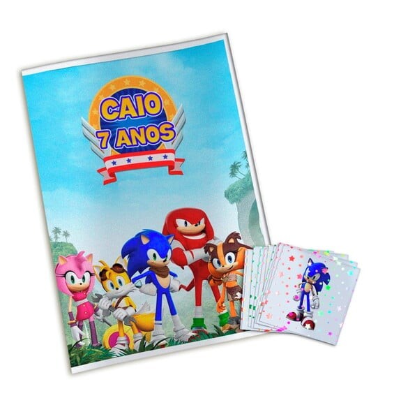 Álbum de Figurinhas Metalizadas Sonic