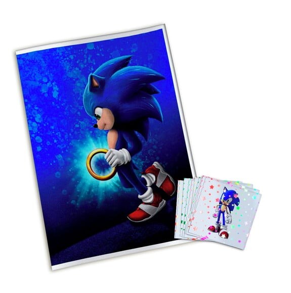 Álbum de Figurinhas Metalizadas Sonic