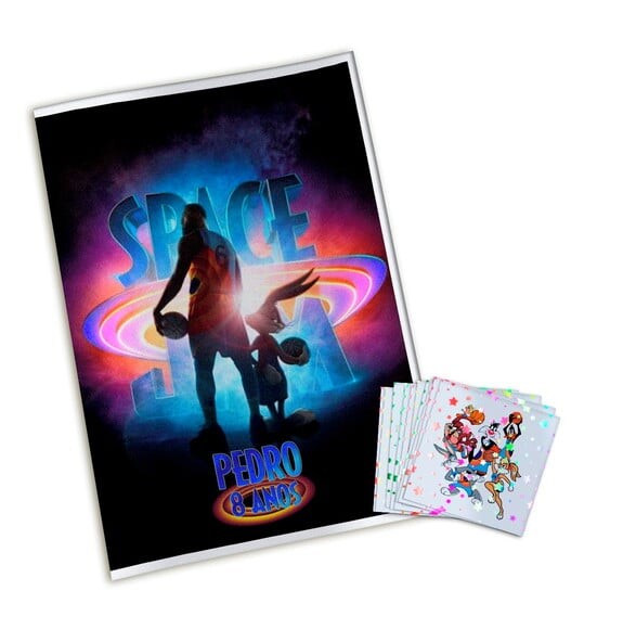 Álbum de Figurinhas Metalizadas Space Jam Um Novo Legado