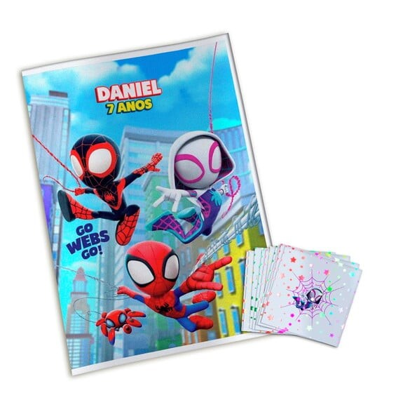 Álbum de Figurinhas Metalizadas Spidey e Seus Amigos