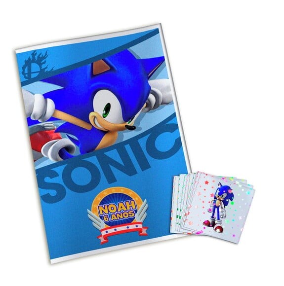 Álbum de Figurinhas Metalizadas Sonic