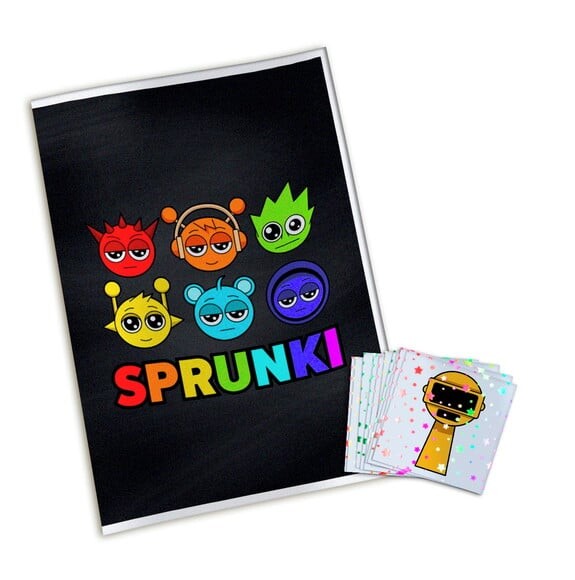 Álbum de Figurinhas Metalizadas Sprunki