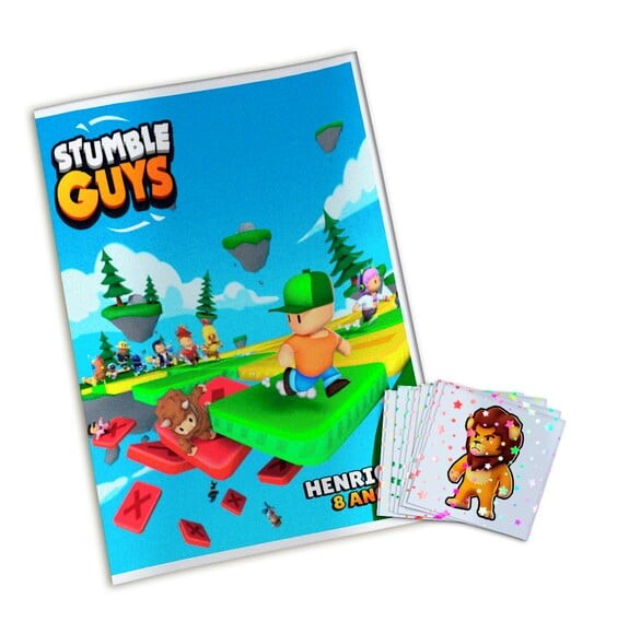 Álbum de Figurinhas Metalizadas Stumble Guys