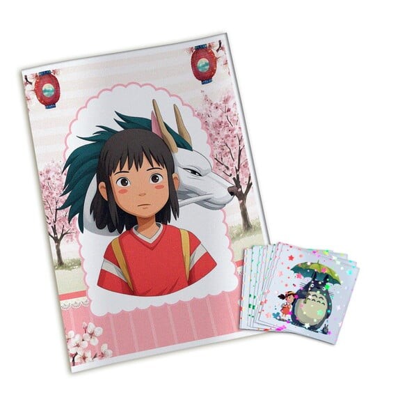 Álbum de Figurinhas Metalizadas Studio Ghibli