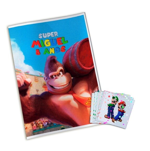 Álbum de Figurinhas Metalizadas Super Mario Bros