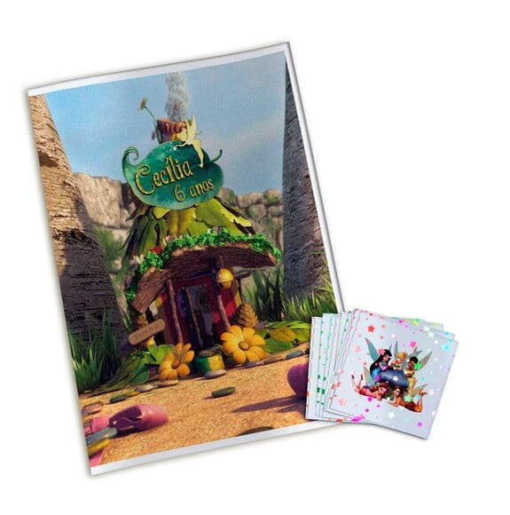 Álbum de Figurinhas Metalizadas Tinker Bell