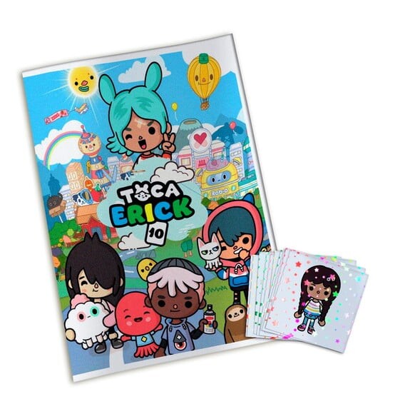 Álbum de Figurinhas Metalizadas Toca Life World Toca Boca