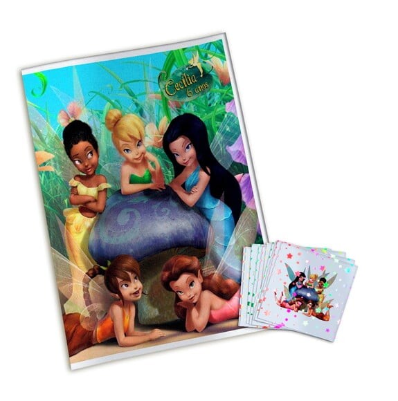 Álbum de Figurinhas Metalizadas Tinker Bell