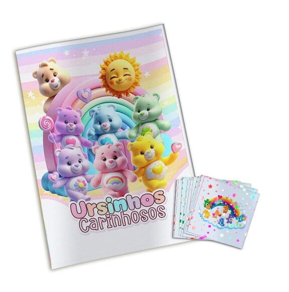 Álbum de Figurinhas Metalizadas Ursinhos Carinhosos