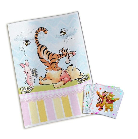 Álbum de Figurinhas Metalizadas Ursinho Pooh