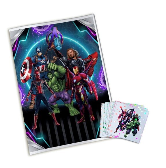 Álbum de Figurinhas Metalizadas Vingadores