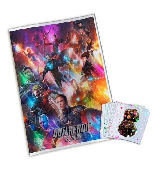 Álbum de Figurinhas Metalizadas Vingadores