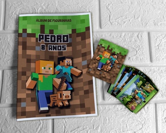 Álbum de Figurinhas Minecraft