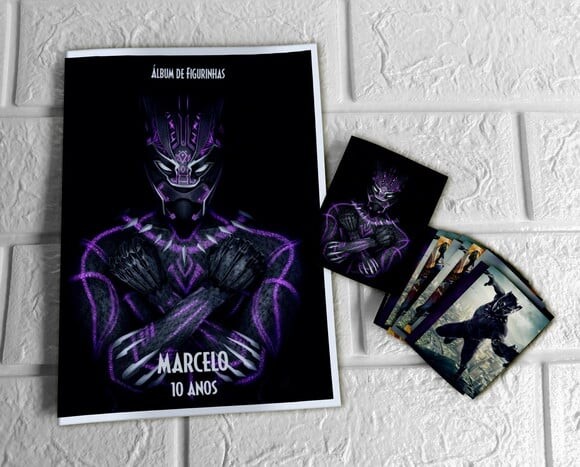 Álbum de Figurinhas Pantera Negra