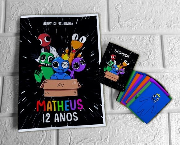 Álbum de Figurinhas Rainbow Friends