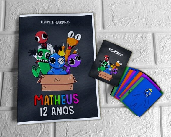 Álbum de Figurinhas Rainbow Friends