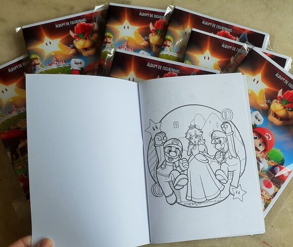 Álbum de Figurinhas Super Mario Bros