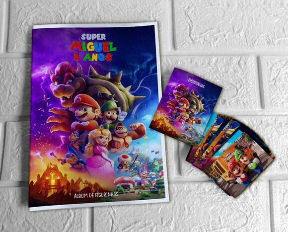 Álbum de Figurinhas Super Mario Bros