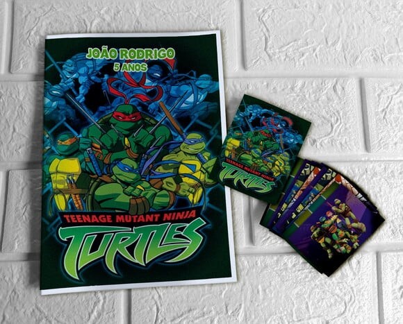 Álbum de Figurinhas Tartarugas Ninja