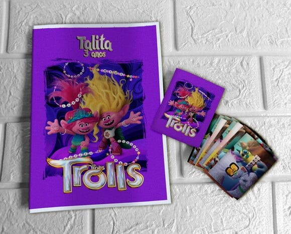 Álbum de Figurinhas Trolls 3