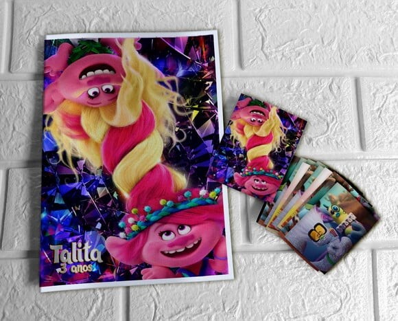 Álbum de Figurinhas Trolls 3