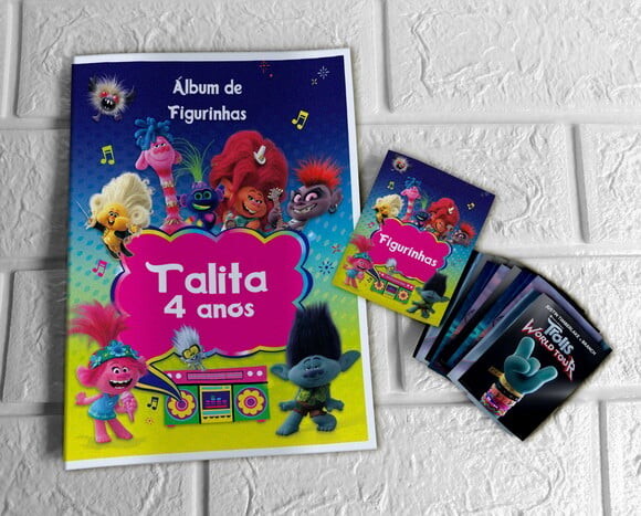 Álbum de Figurinhas Trolls World Tour