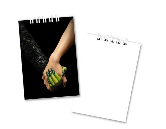 Bloquinho 7x10cm Capa Mole Wicked Bruxas de Oz