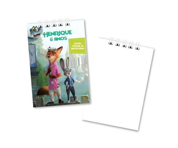 Bloquinho de Notas 7x10 cm Zootopia 2
