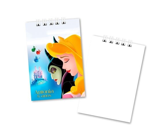 Bloquinho de Notas 7x10cm a Bela Adormecida Capa Mole