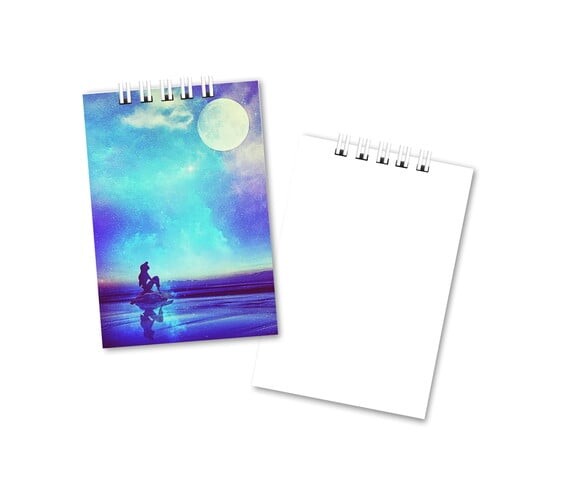 Bloquinho de Notas 7x10cm Capa Mole a Pequena Sereia
