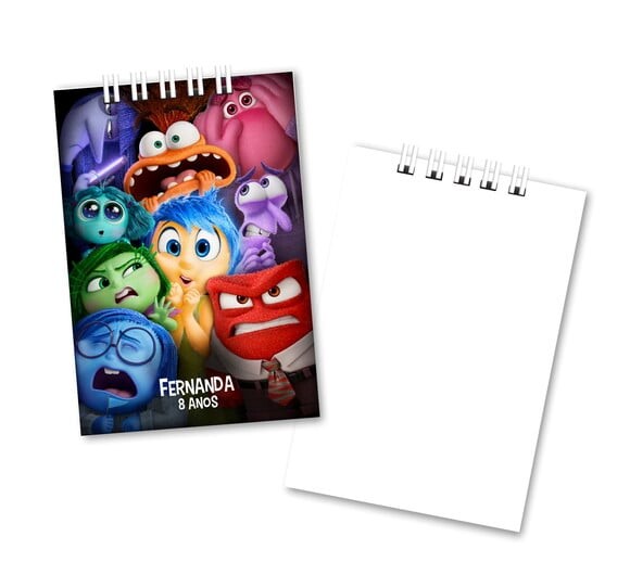 Bloquinho de Notas 7x10cm Capa Mole Divertida Mente 2