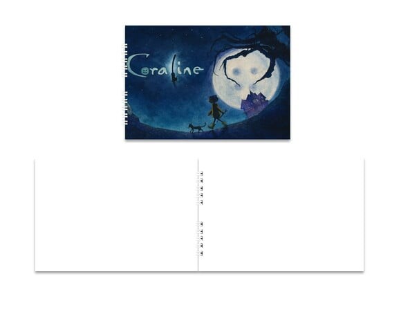 Caderno de Desenho 15x21cm Capa Mole Coraline