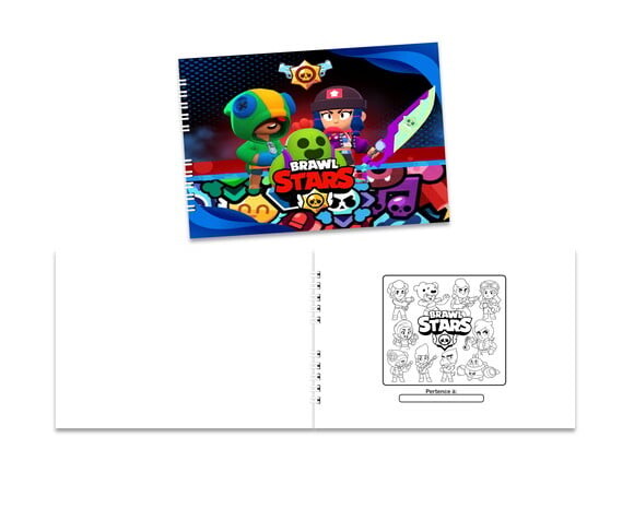 Caderno para Colorir 15x21cm Capa Mole Brawl Stars