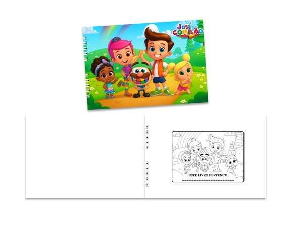 Caderno para Colorir 15x21cm Capa Mole José Comilão