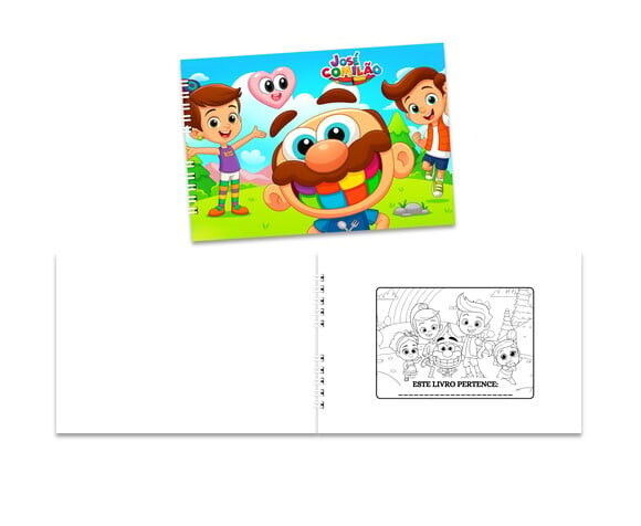 Caderno para Colorir 15x21cm Capa Mole José Comilão