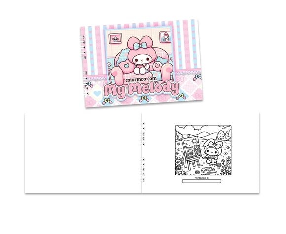 Caderno para Colorir 15x21cm Capa Mole My Melody