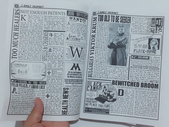 Jornal o Profeta Diário Pequeno 15x21 cm Harry Potter