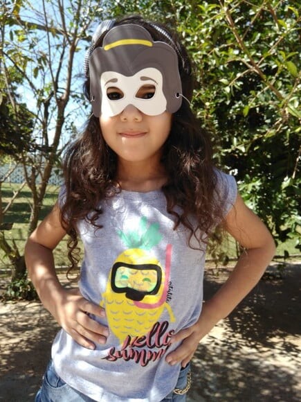 Máscaras de Papel a Bela e a Fera