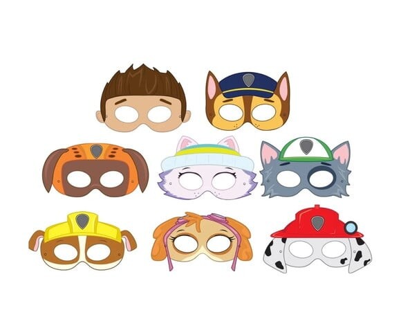 Máscaras de Papel Patrulha Canina
