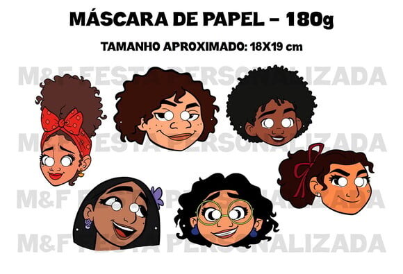 Máscaras de Papel Encanto