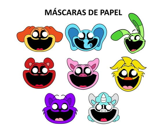 Máscaras de Papel Smiling Critters