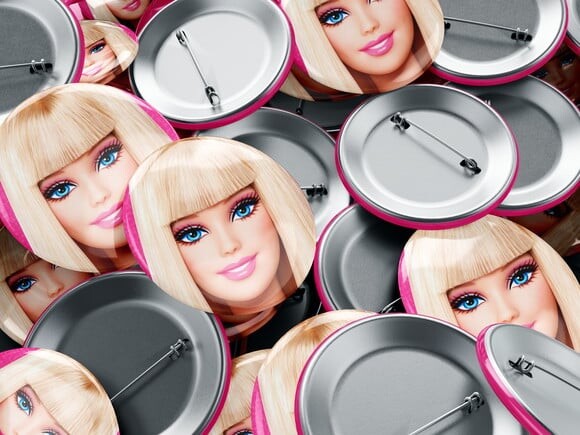 Mini Botton 3,7cm Barbie