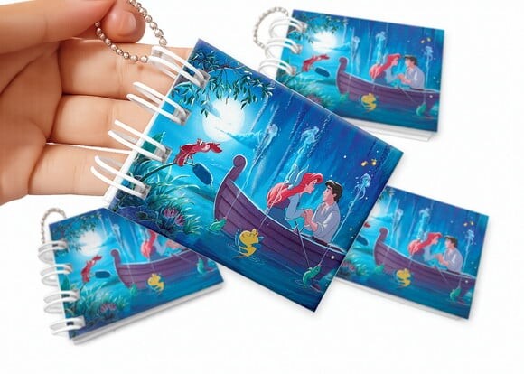 Mini Livro de Colorir 6x8cm a Pequena Sereia